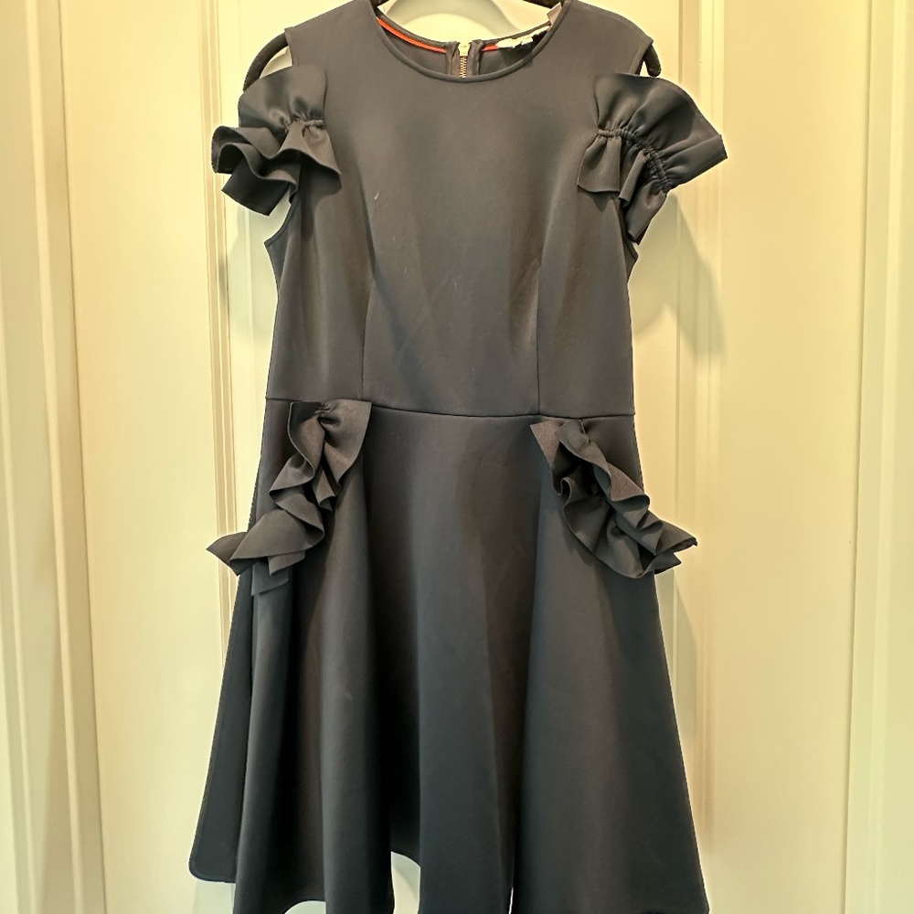 Navy Blue Ted Baker Dress - Ted Size 3